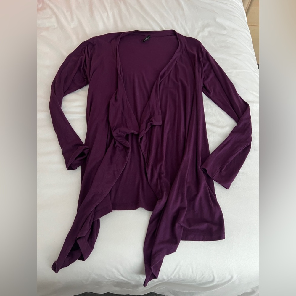 Soft royal deep purple cardigan